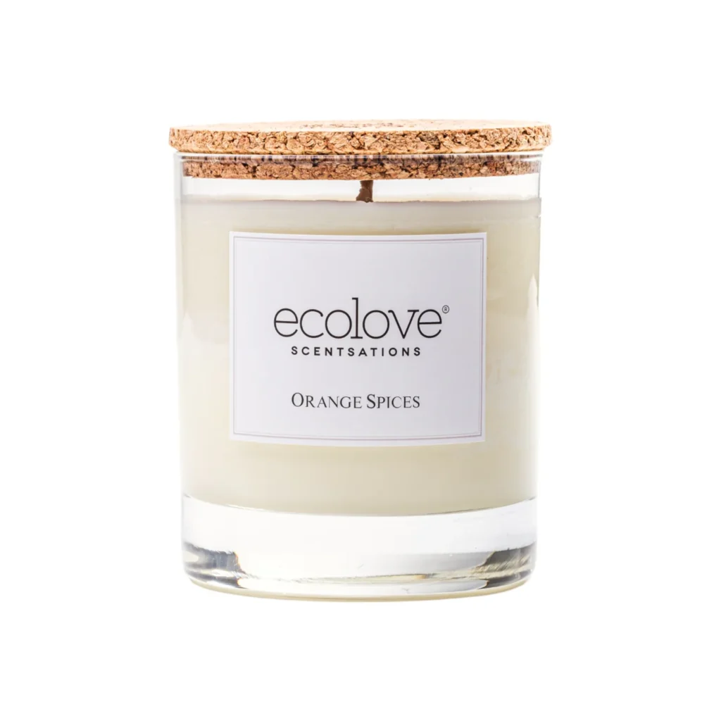 Candle Glass 220 Grs Orange Spices